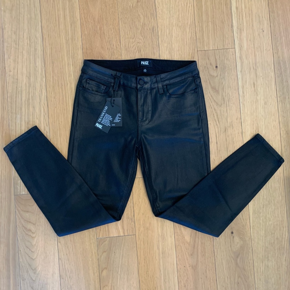 PAIGE Verdugo ankle jeans, faux leather